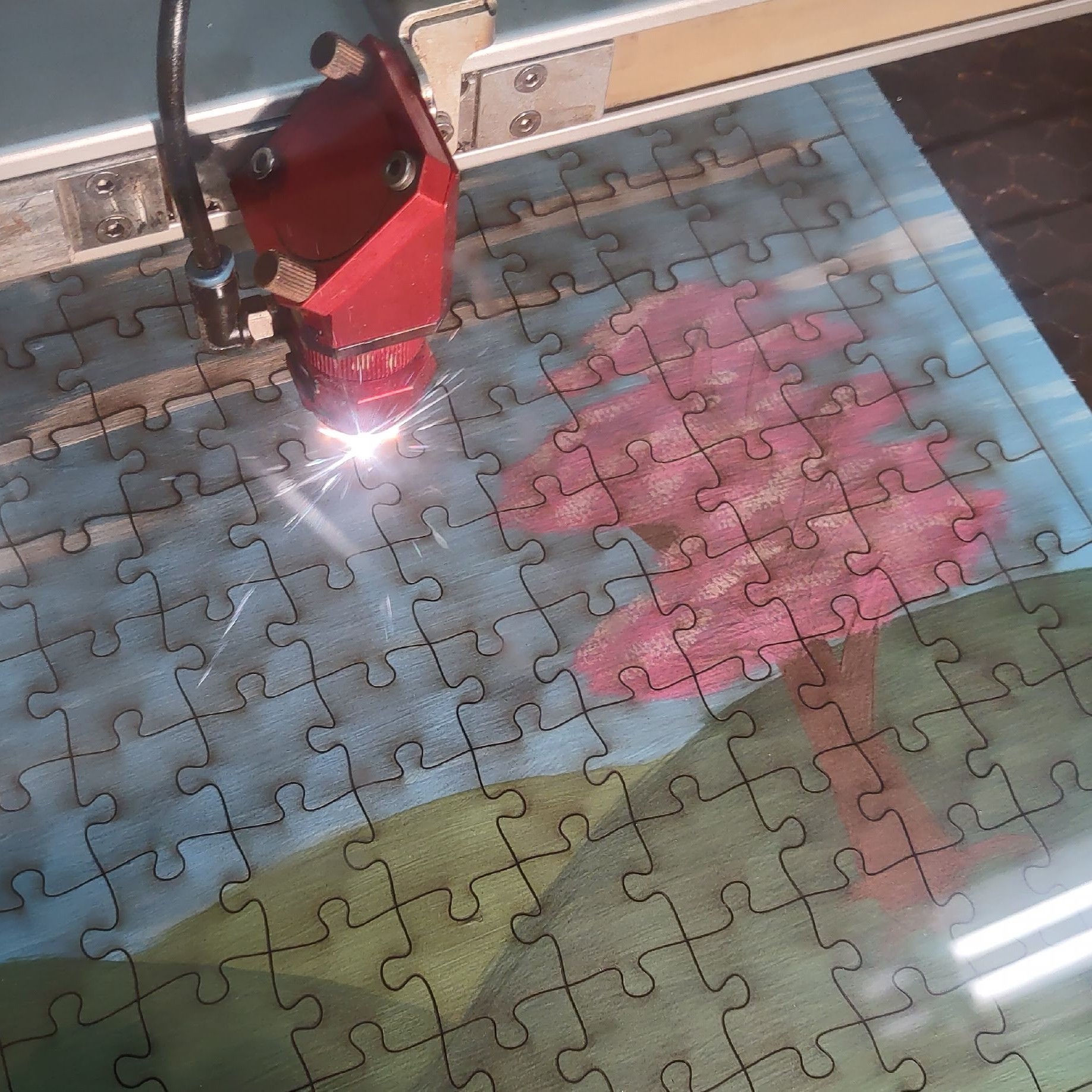 Puzzles découpés au laser
